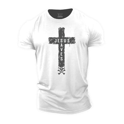 Jesus Saves Graphic Cotton T-Shirts