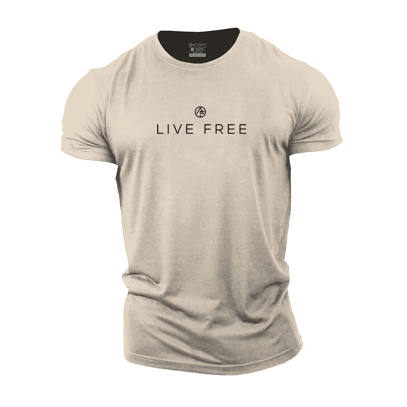 Live Free Cotton T-Shirts