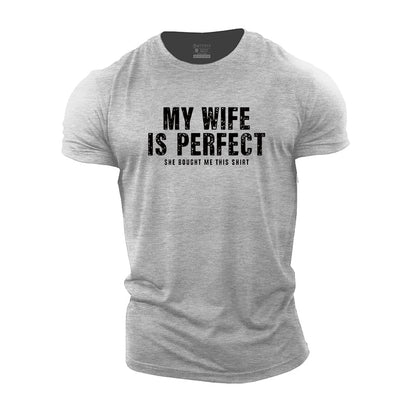 My Wife Is Perfect Graphic Cotton T-Shirts