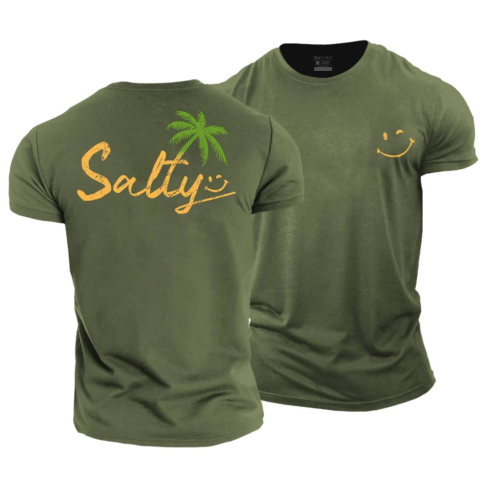 Salty Smiley Cotton T-Shirt