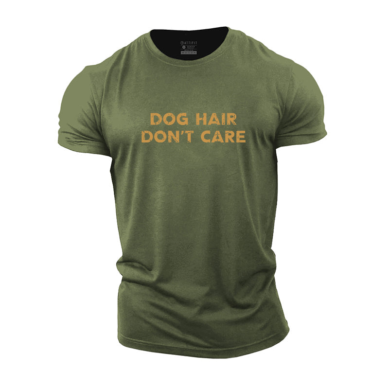 Do Not Care Dog Hair Cotton T-Shirt