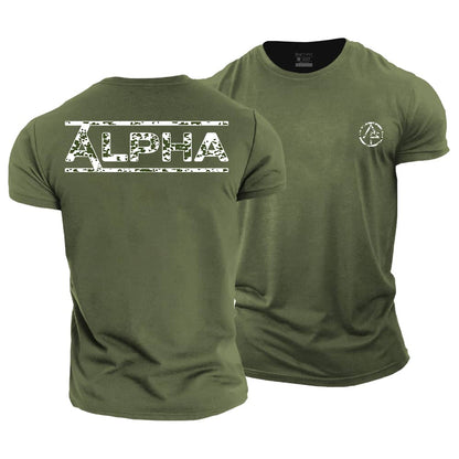 Alpha Camouflage Cotton T-Shirt