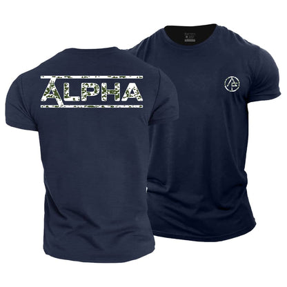 Alpha Camouflage Cotton T-Shirt