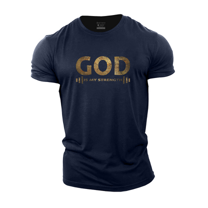 God Is My Strength Cotton T-Shirt