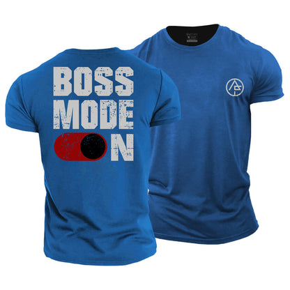 Boss Mode On Cotton T-Shirt