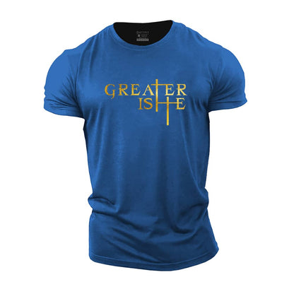 Greater Is He Cotton T-Shirt