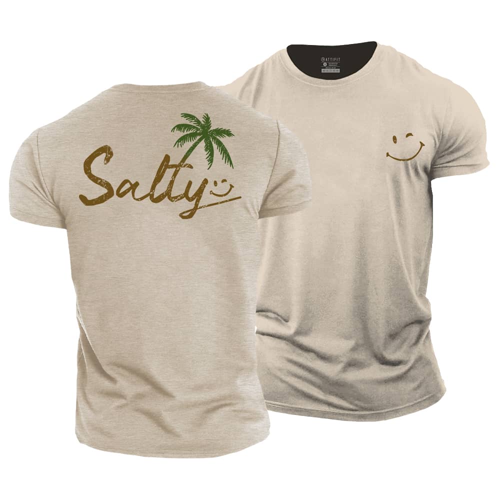 Salty Smiley Cotton T-Shirt