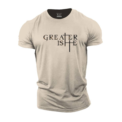 Greater Is He Cotton T-Shirt