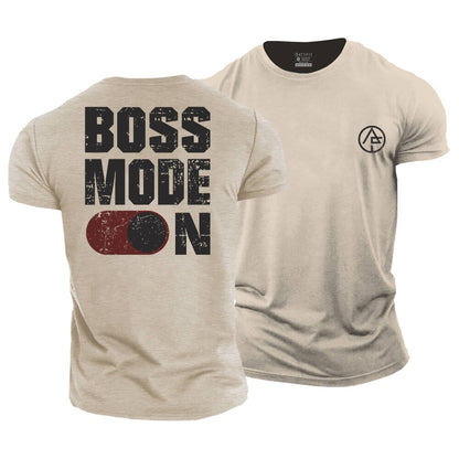 Boss Mode On Cotton T-Shirt