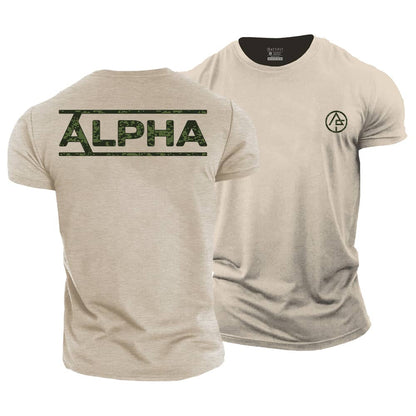 Alpha Camouflage Cotton T-Shirt