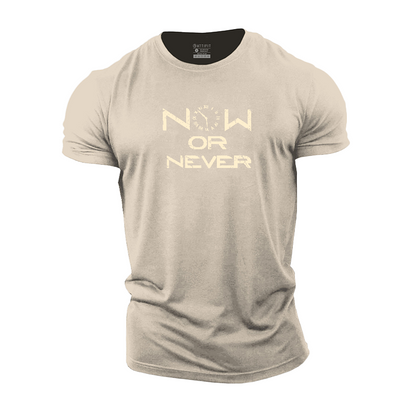 Now Or Never Cotton T-Shirt