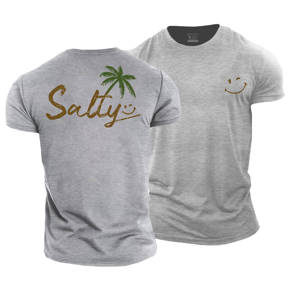 Salty Smiley Cotton T-Shirt