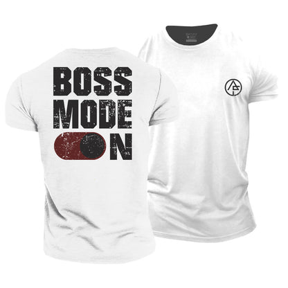 Boss Mode On Cotton T-Shirt